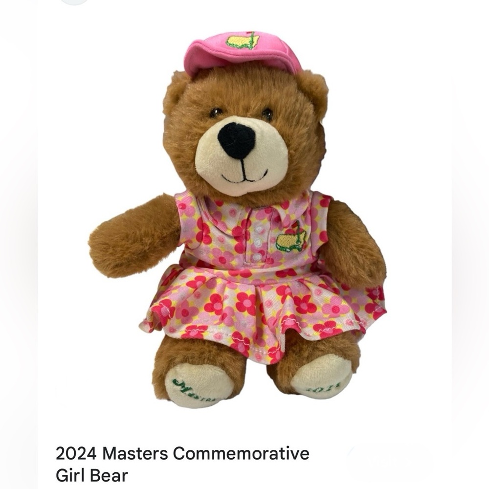 2024 Masters golf Bear Augusta National girl lady bear plush
